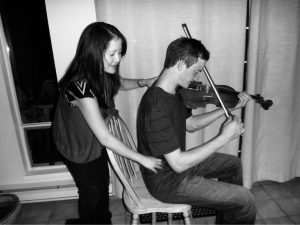 Lazy Back Posture, violin back pain